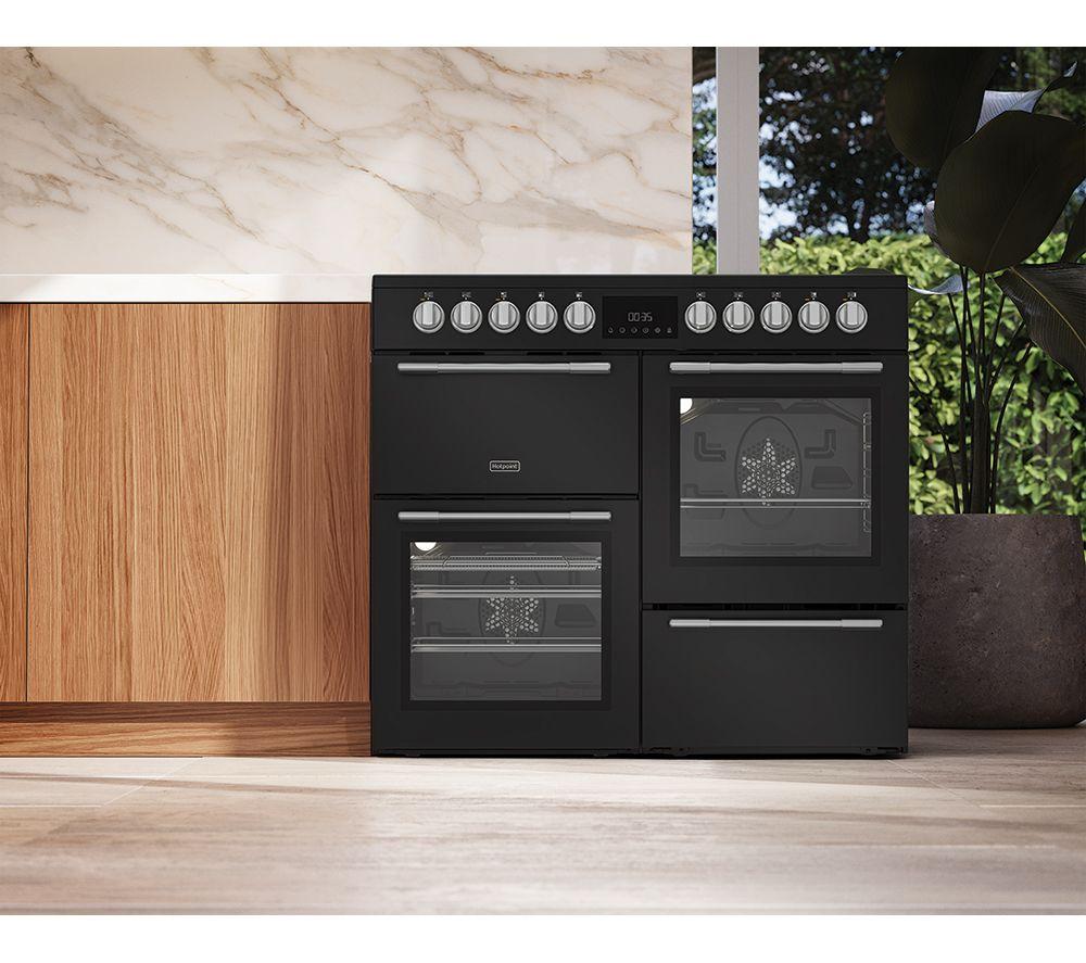 HOTPOINT RH100CA21B 100 cm Electric Ceramic Range Cooker - Black image number 7 of 9