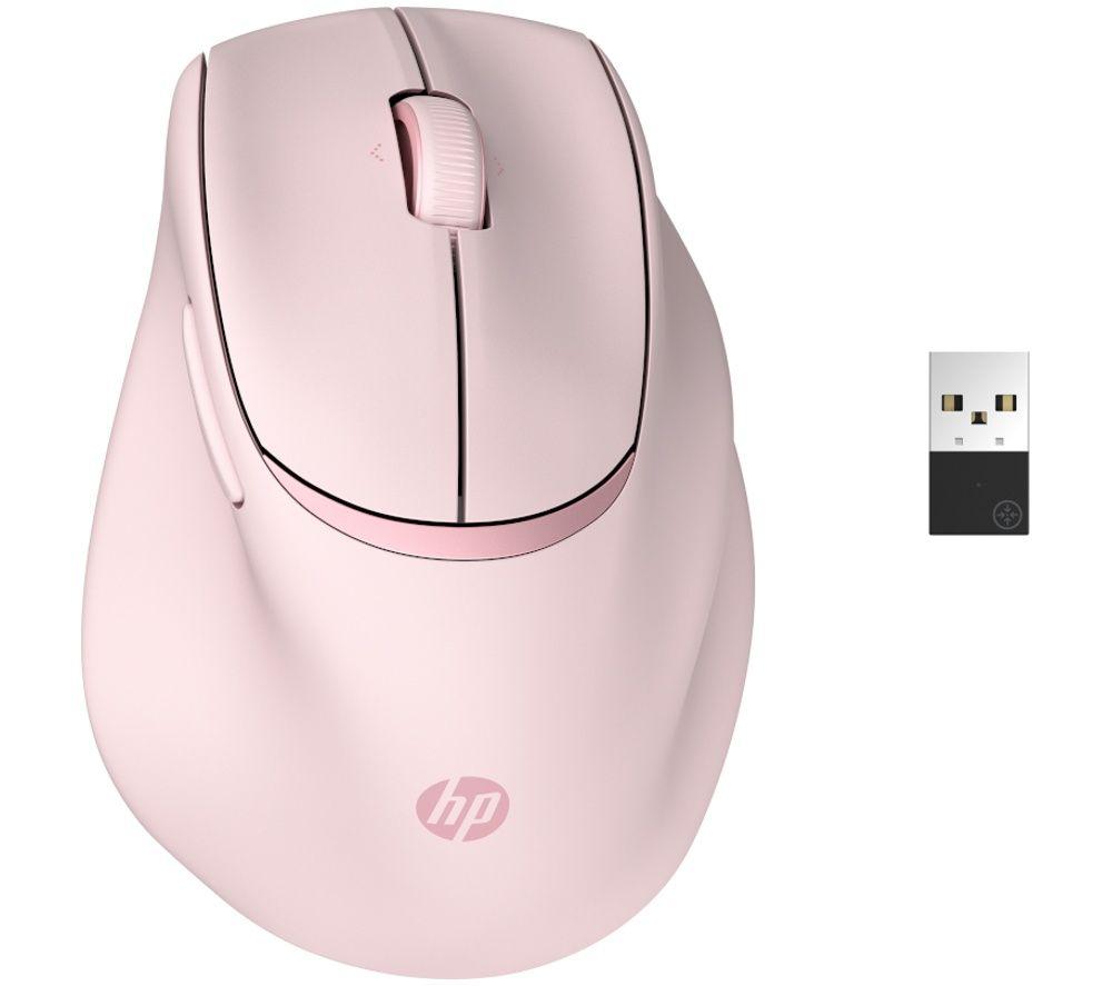 HP 720 Tilt Ergonomic Optical Mouse - Pink image number 2 of 6