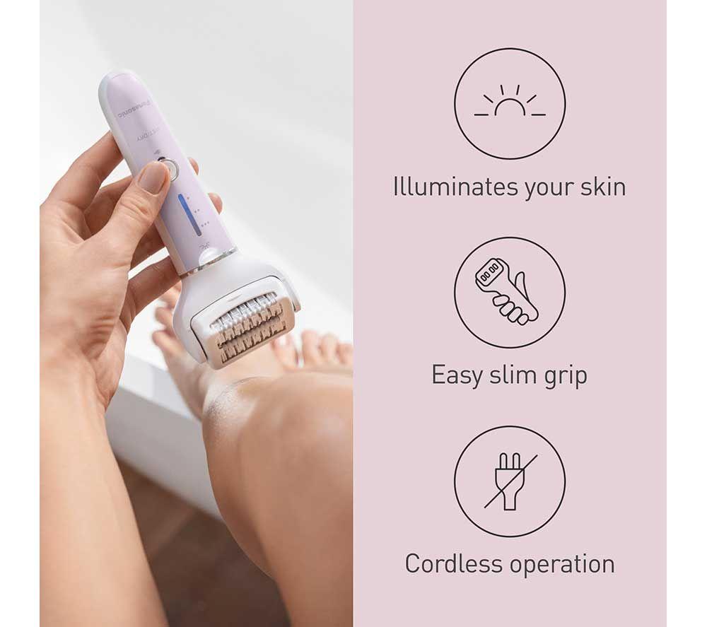 PANASONIC ES-EY30-V511 Double Disc Wet & Dry Epilator - Violet image number 7 of 7