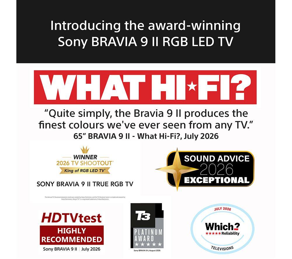 SONY BRAVIA 9 II 115" True RGB Mini LED 4K HDR Smart TV 2026 - 115XR95M2 image number 3 of 24