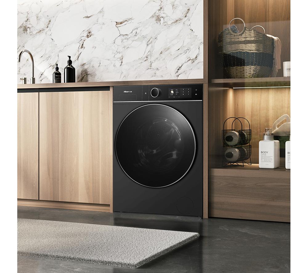 HISENSE KitchenFit 5i Series WD5I1245BBRH WiFi-enabled 12 kg Washer Dryer - Black image number 35 of 35