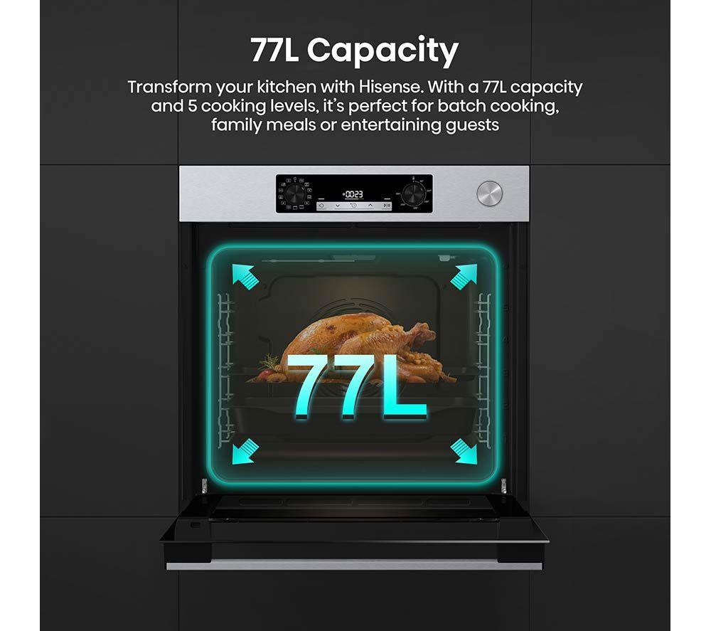 HISENSE Hi4 BSA66221AXUK Electric Steam Oven - Stainless Steel image number 14 of 18