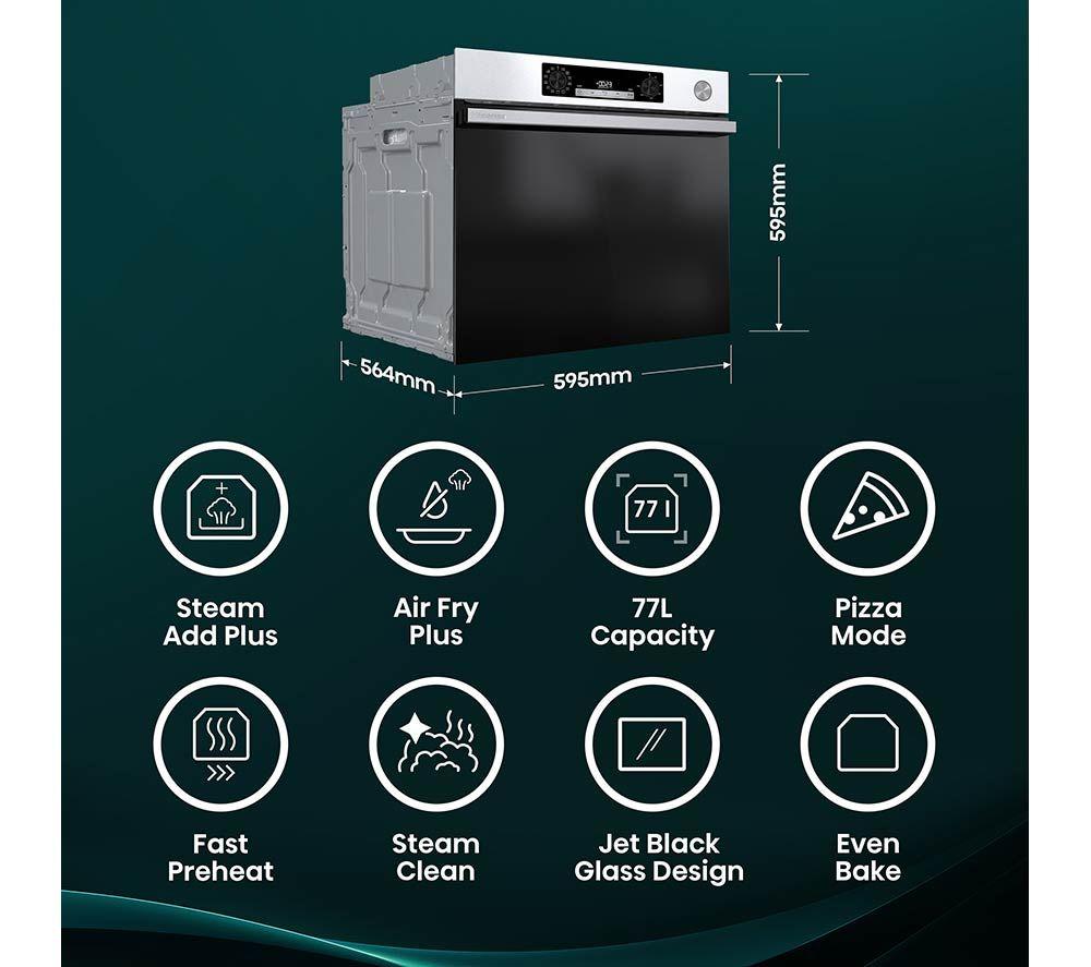 HISENSE Hi4 BSA66221AXUK Electric Steam Oven - Stainless Steel image number 17 of 18