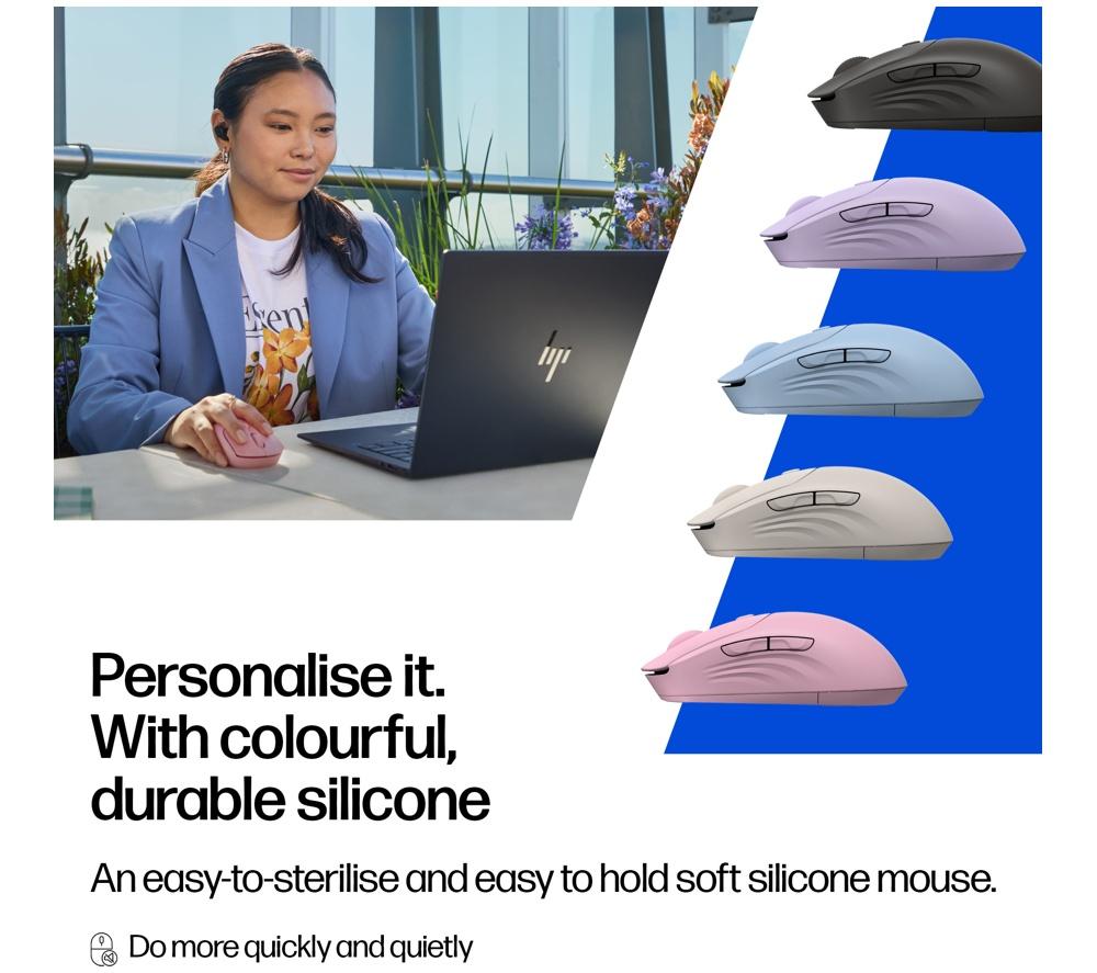 HP 400 Wireless Optical Mouse - Blue image number 7 of 14