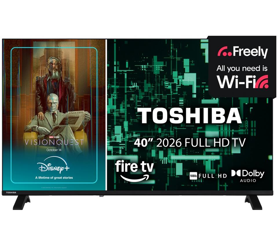 TOSHIBA Fire TV 40LF2653DB 40" Smart Full HD HDR LED TV with Freely