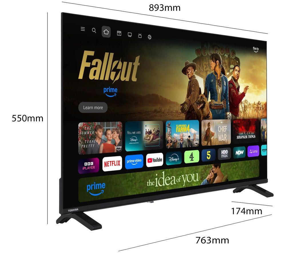 TOSHIBA Fire TV 40LF2653DB 40" Smart Full HD HDR LED TV with Amazon Alexa image number 7 of 8