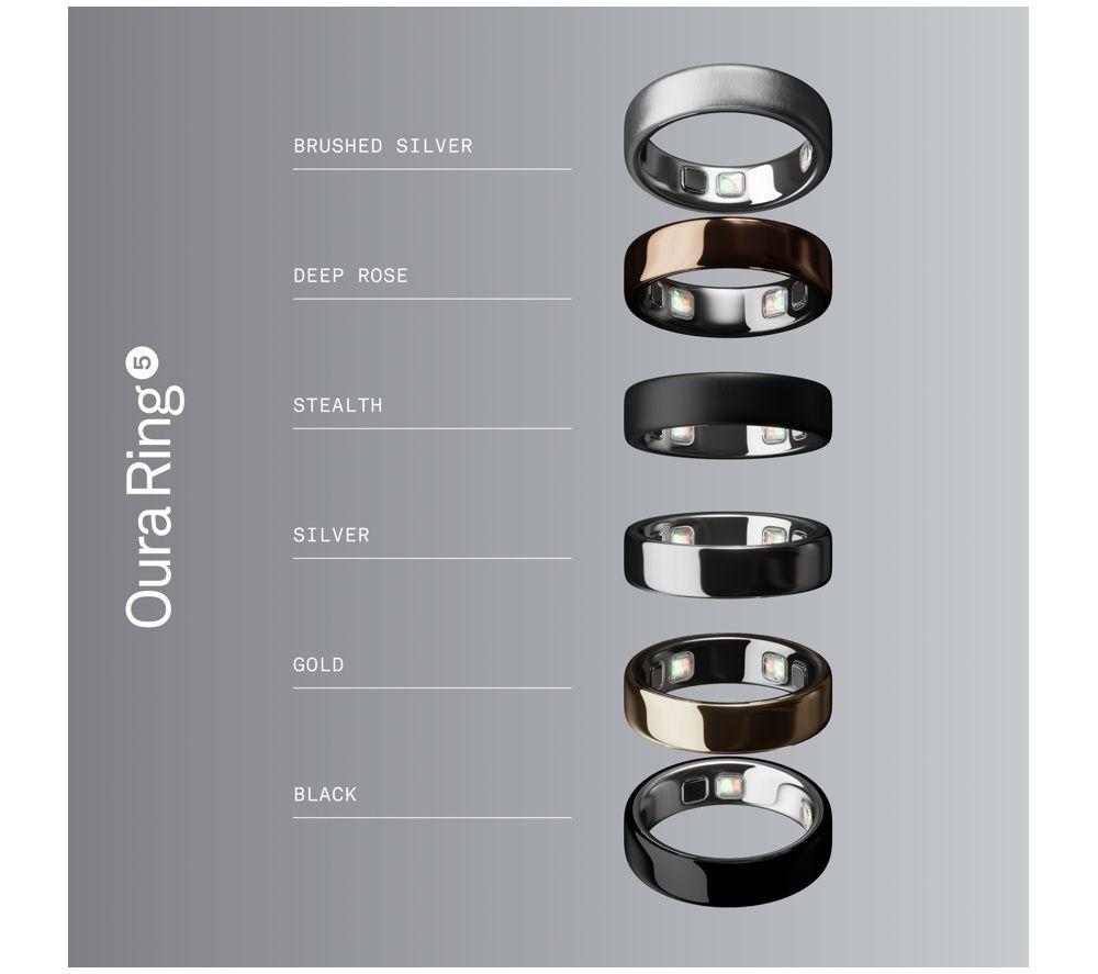 OURA Ring 5 &ndash; Brushed Silver, Size 11 image number 6 of 7