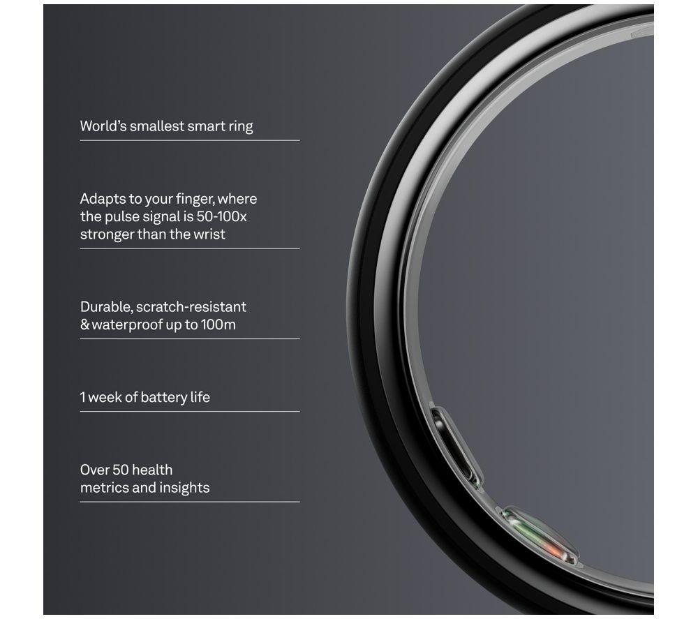 OURA Ring 5 &ndash; Stealth Black, Size 8 image number 2 of 8