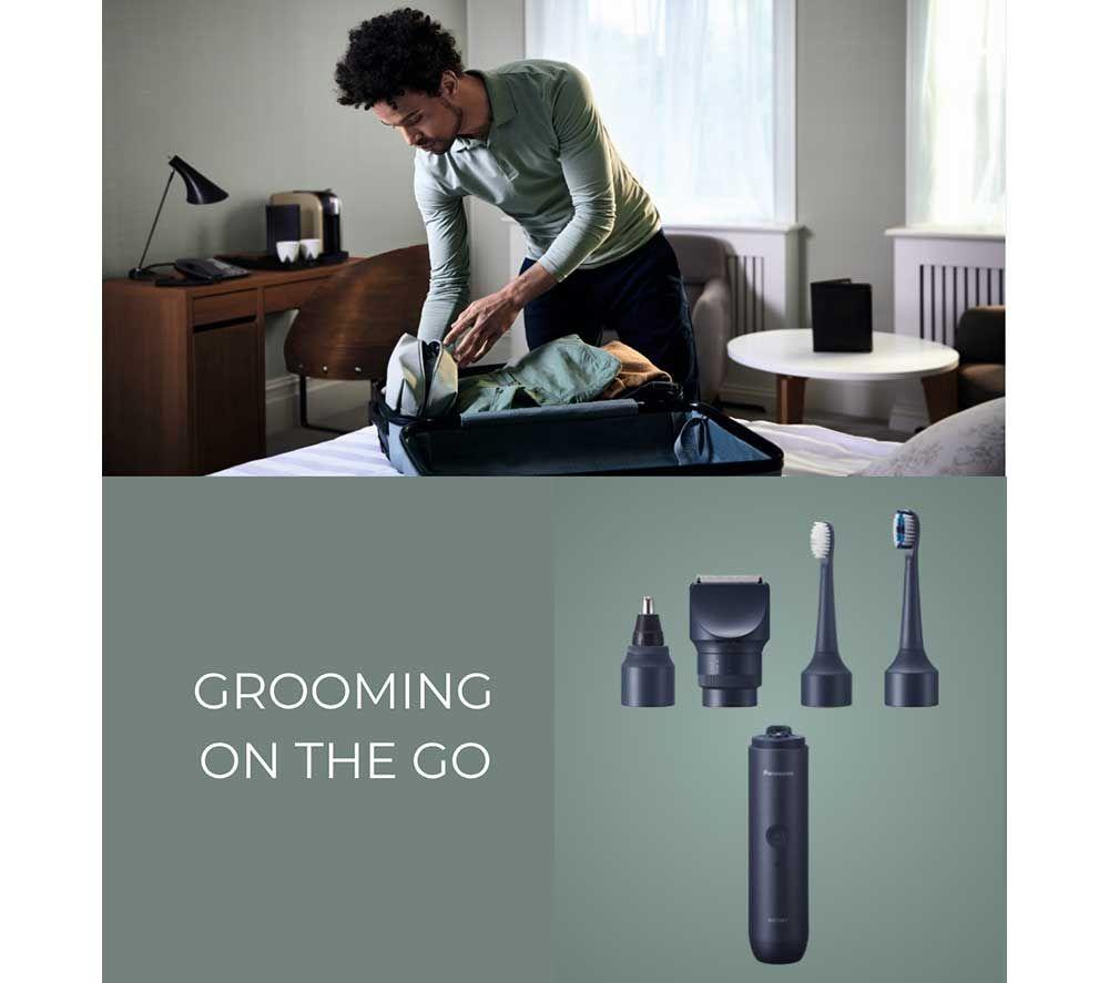 PANASONIC Multishape ER-CKL2 5-in-1 Personal Care Grooming Travel Pack - Navy Blue image number 6 of 7