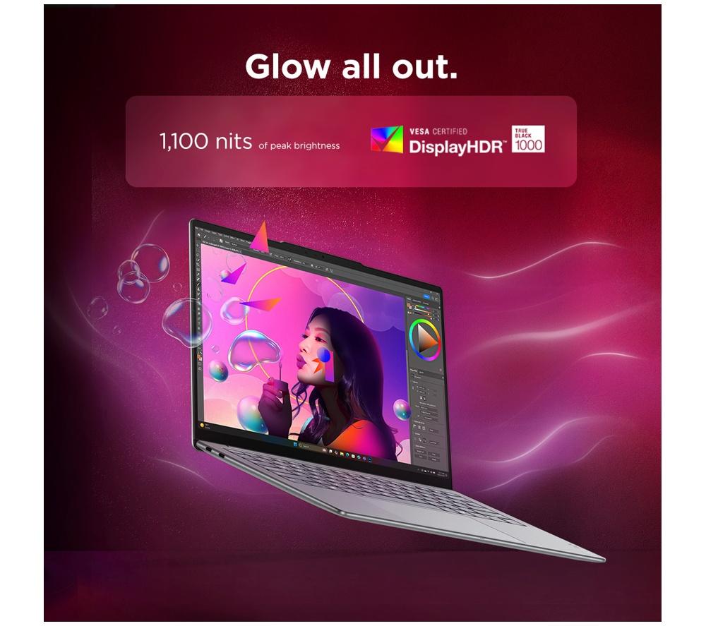 LENOVO Yoga Slim 7 14" Laptop - Intel&reg; Core&trade; Ultra 5, 512 GB SSD, Seashell image number 5 of 11