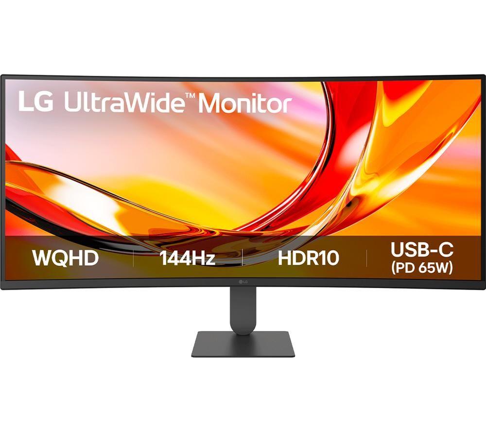 Lg Ultrawide 34U640b-B Wide Qhd 34" Curved Va Led Gaming Monitor - Black, Black