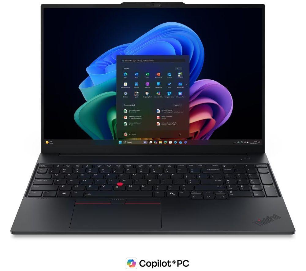 Lenovo ThinkPad E16 Gen 3 16inch Laptop, Copilot+ PC - IntelÂ® Coreâ„¢ Ultra 5 Laptop - 512 GB SSD, Black
