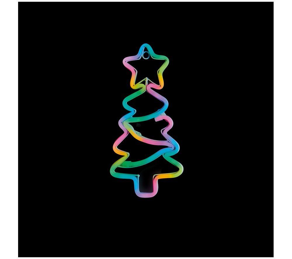 PREMIER Christmas Tree Tabletop Neon Sign - 30 cm image number 3 of 3