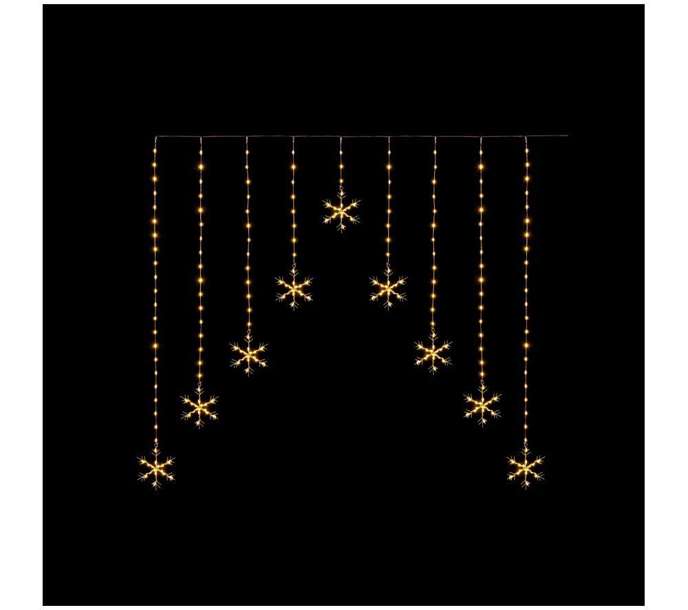 PREMIER Flexibright Snowflake V 267 Warm White LED Curtain Light - 1.2 x 1.2 m image number 2 of 5