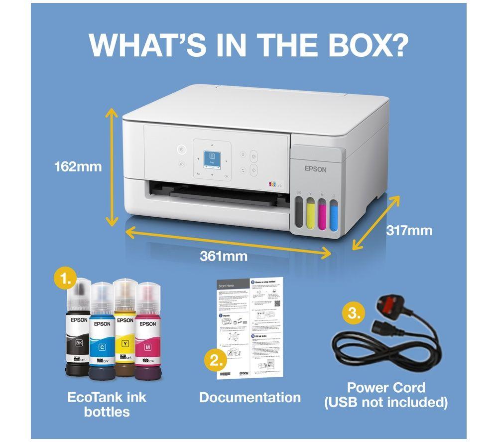 EPSON EcoTank ET-2926 All-in-One Wireless Inkjet Printer image number 2 of 3