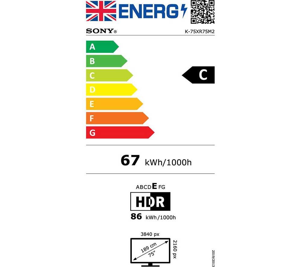 SONY BRAVIA 7 II 75" True RGB Mini LED 4K HDR Smart TV 2026 - 75XR75M2 image number 20 of 21