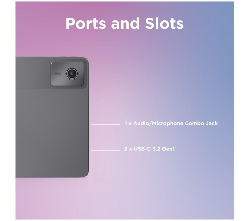 LENOVO 83HH003EUK Duet 10.95" 2 in 1 Chromebook - MediaTek Kompanio, 128 GB eMMC, Grey image number 2 of 6