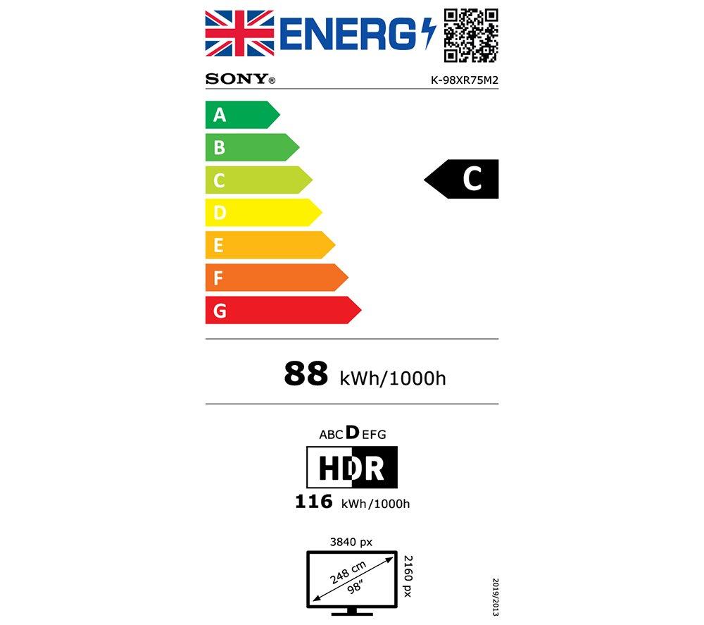 SONY BRAVIA 7 II 98" True RGB Mini LED 4K HDR Smart TV 2026 - K98XR75M2 image number 21 of 22