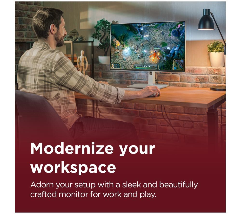 LENOVO L24D-4C Full HD 23.8" IPS Monitor - Grey image number 2 of 11