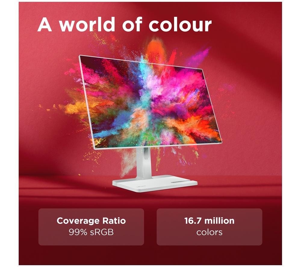 LENOVO L24D-4C Full HD 23.8" IPS Monitor - Grey image number 7 of 11