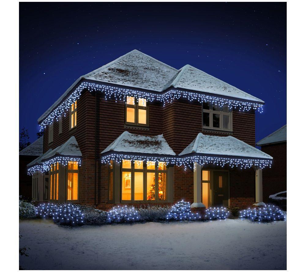PREMIER LV213284W Multi-Action Frosted Icicles LED lights - 19.5 m image number 2 of 5