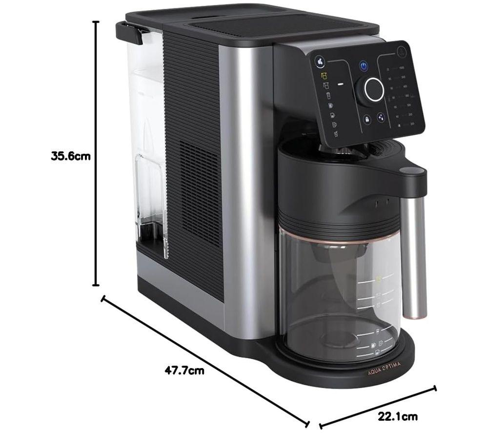 AQUA OPTIMA Aurora Water Dispenser & Filter Coffee Machine - Black image number 2 of 4