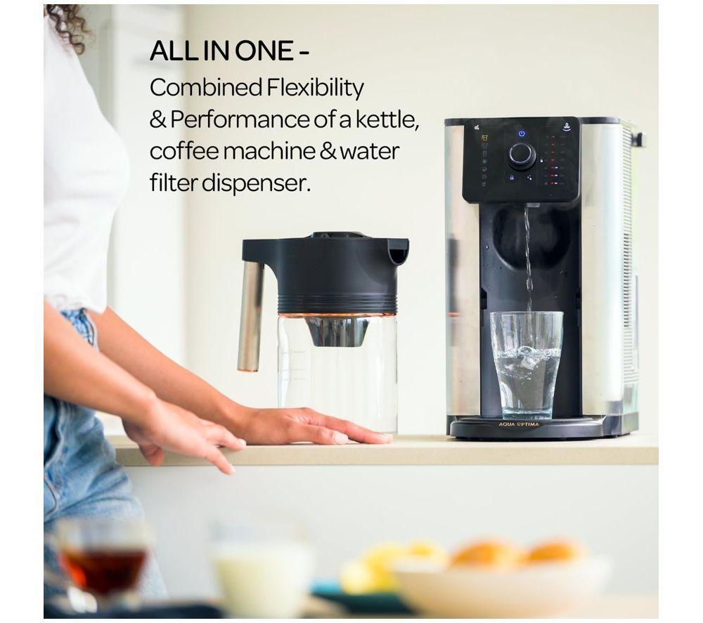 AQUA OPTIMA Aurora Water Dispenser & Filter Coffee Machine - Black image number 3 of 4