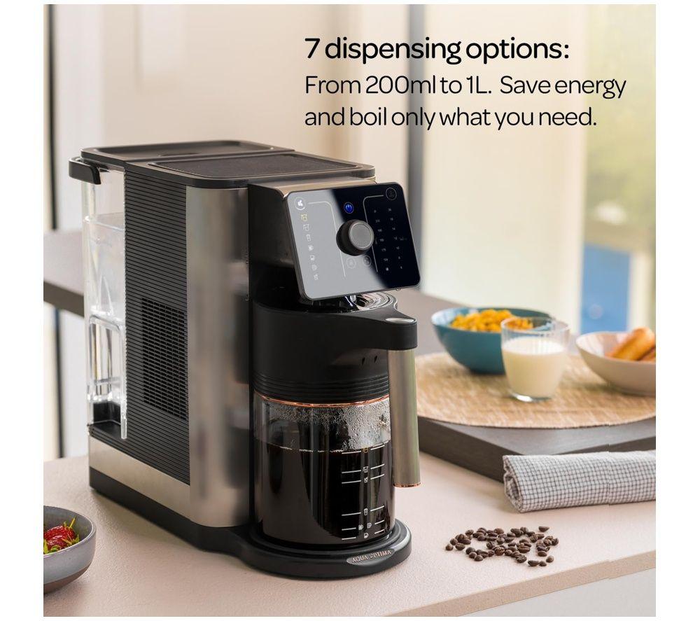 AQUA OPTIMA Aurora Water Dispenser & Filter Coffee Machine - Black image number 4 of 4