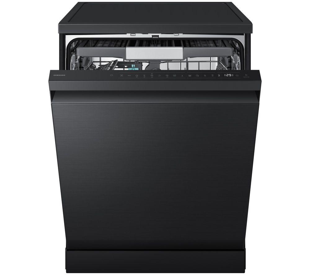 SAMSUNG Series 8 WaterJet Clean DW80H77YBFFU4 Full-size WiFi-enabled Dishwasher - Black image number 2 of 15