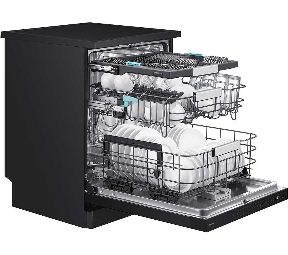 SAMSUNG Series 8 WaterJet Clean DW80H77YBFFU4 Full-size WiFi-enabled Dishwasher - Black image number 6 of 15