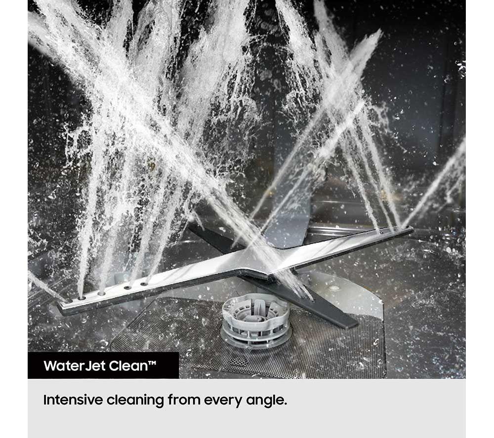 SAMSUNG Series 8 WaterJet Clean DW80H77YBFFU4 Full-size WiFi-enabled Dishwasher - Black image number 8 of 15