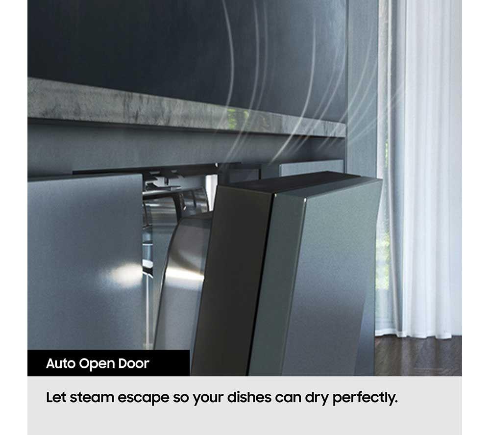 SAMSUNG Series 8 WaterJet Clean DW80H77YBFFU4 Full-size WiFi-enabled Dishwasher - Black image number 10 of 15