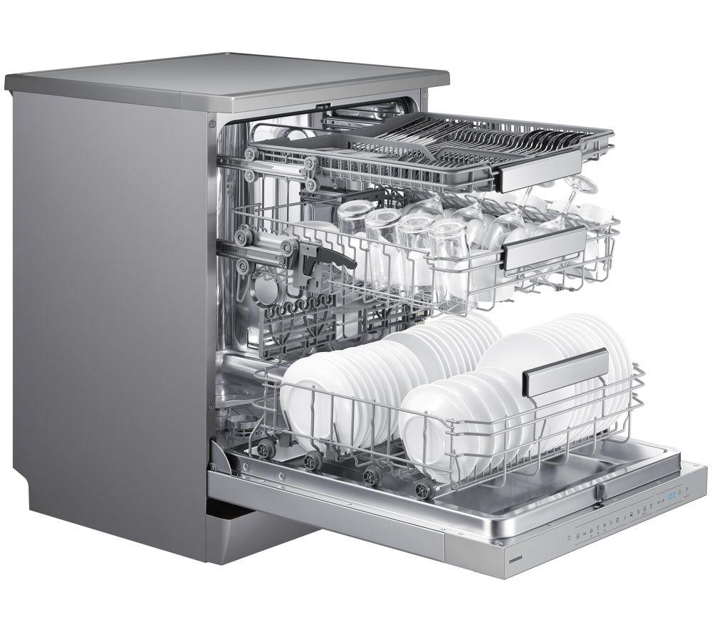 SAMSUNG Series 7 DW70H73YCFRU4 Full Size Dishwasher - Silver image number 7 of 8