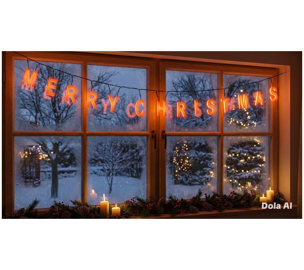PREMIER Merry Christmas Neon String Light - 1.2 m, Red image number 3 of 5