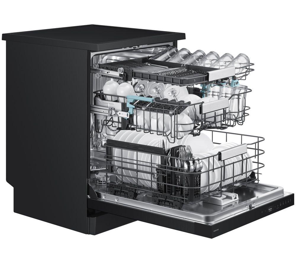 SAMSUNG Series 9 WaterJet Clean DW90H79LAFFU4 Full-size WiFi-enabled Dishwasher - Black image number 3 of 11