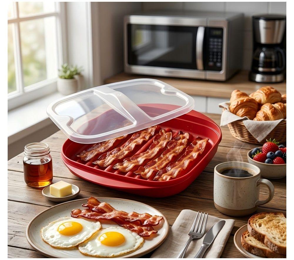 LOGIK LMWBACCRP27 Microwave Bacon Crisper- Red image number 4 of 4