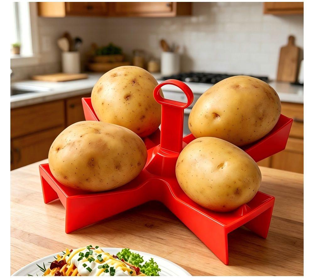 LOGIK LMWPOTBKR27 Microwave Potato Baker - Red image number 5 of 6