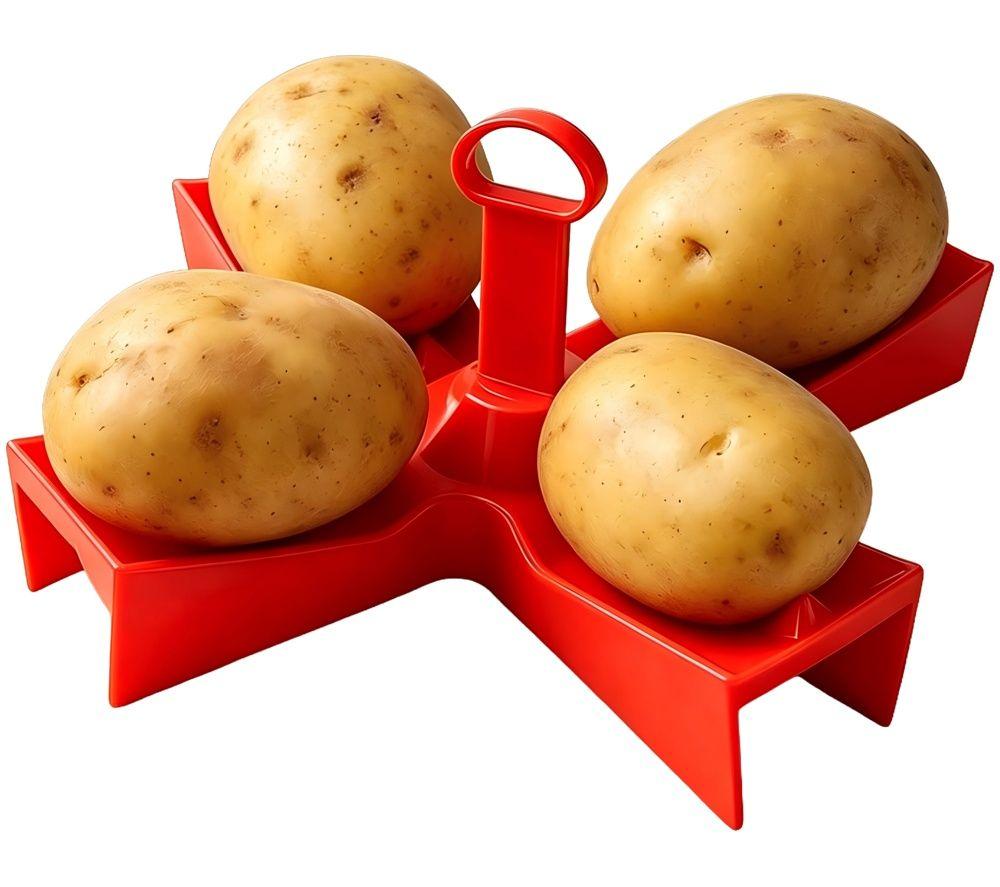 LOGIK LMWPOTBKR27 Microwave Potato Baker - Red image number 6 of 6