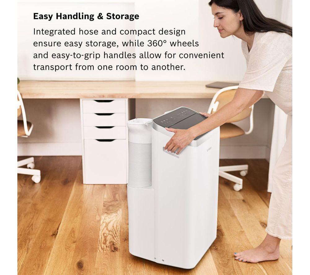 BOSCH Cool 5100 Portable 3-in-1 Air Conditioner & Dehumidifier - White image number 4 of 7