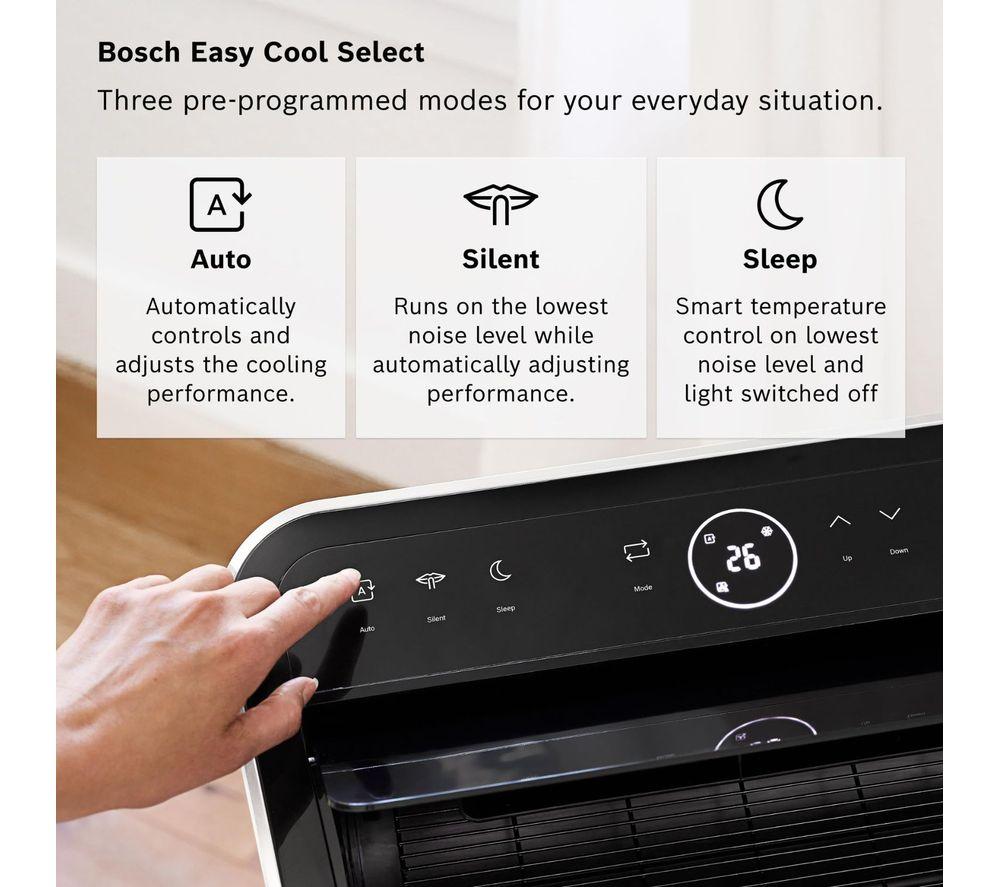 BOSCH Cool 5100 Portable 3-in-1 Air Conditioner & Dehumidifier - White image number 5 of 7