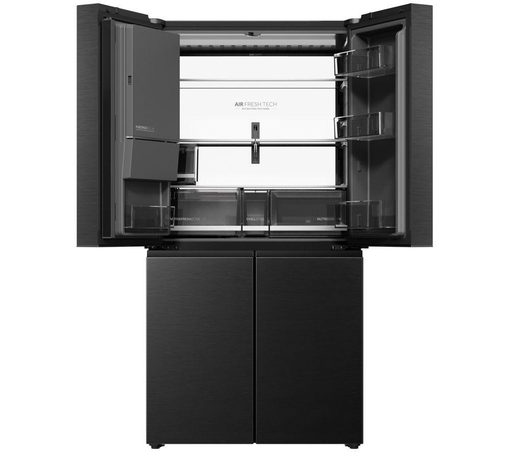HAIER Horizon Cube Series 9 HCW99F18DIMB American-Style Smart Fridge Freezer - Obsidian Steel image number 2 of 6