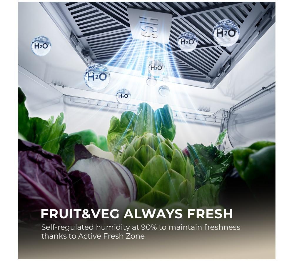 HAIER Horizon Cube Series 9 HCW99F18DIMB American-Style Smart Fridge Freezer - Obsidian Steel image number 9 of 19
