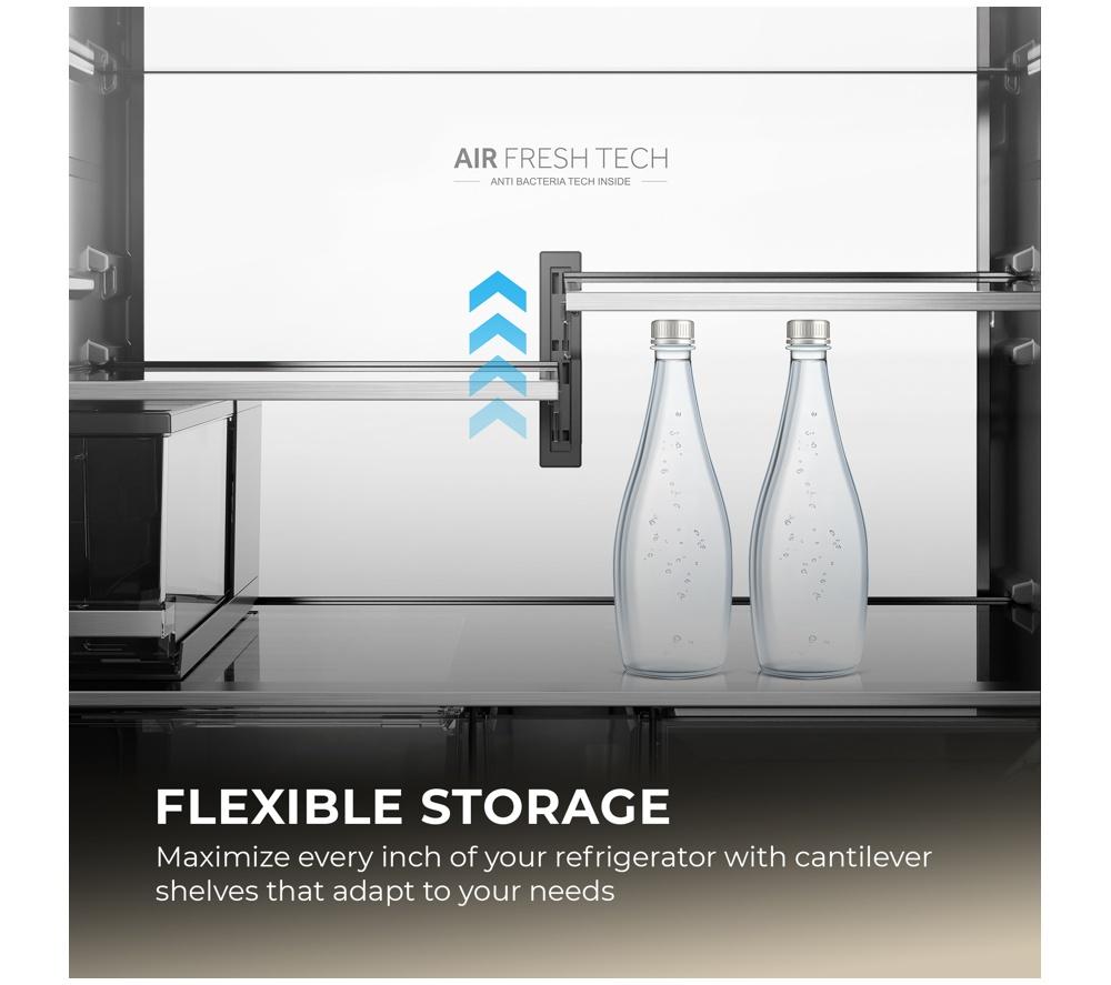 HAIER Horizon Cube Series 9 HCW99F18DIMB American-Style Smart Fridge Freezer - Obsidian Steel image number 11 of 19