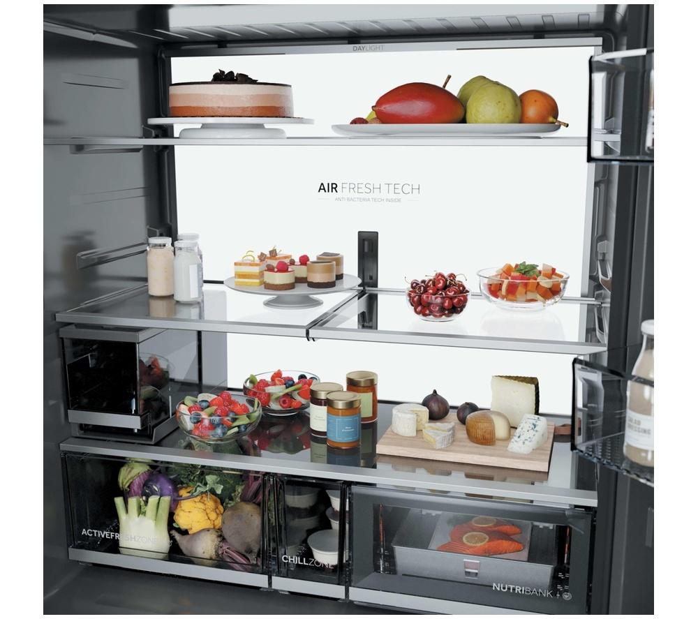 HAIER Horizon Cube Series 9 HCW99F18DIMB American-Style Smart Fridge Freezer - Obsidian Steel image number 15 of 19