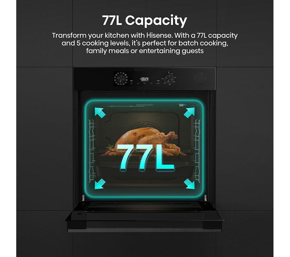 HISENSE Hi4 BSA66221CDBGUK Electric Steam Oven - Black image number 6 of 19