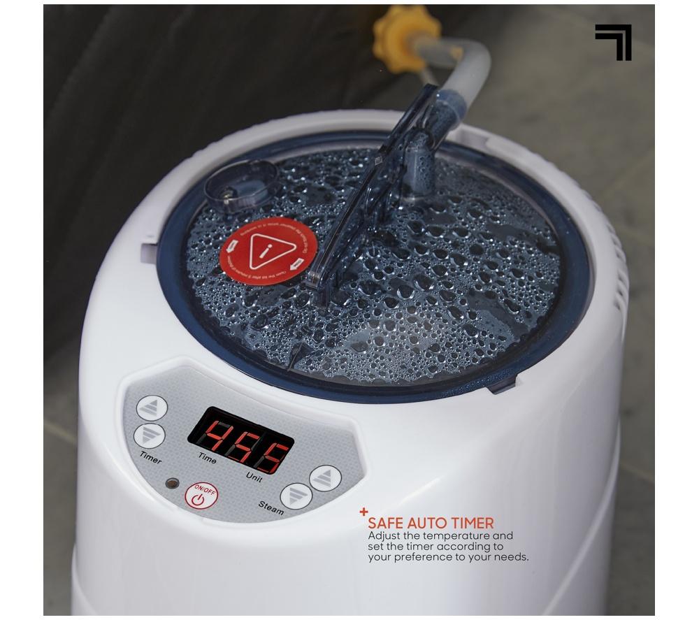 SHARPER IMAGE Portable Steam Sauna Tent & Red Light - Blue image number 5 of 5