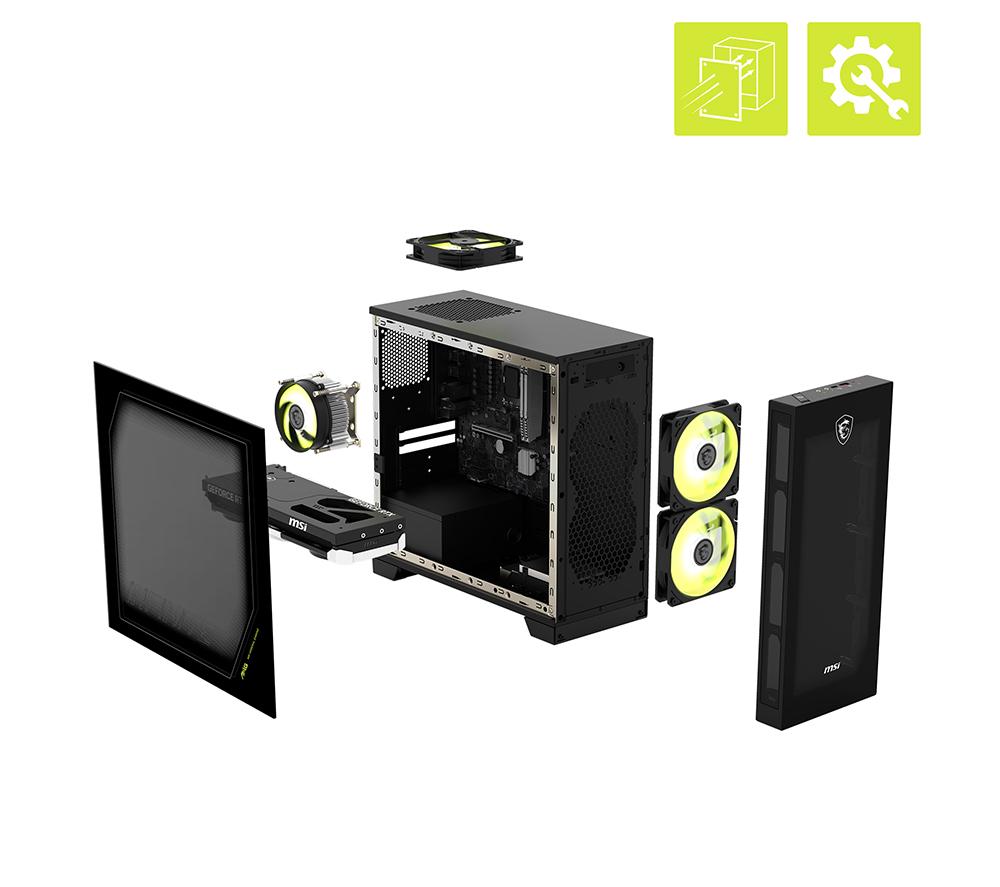 MSI MAG Infinite S AI Gaming PC - Intel&reg; Core&trade; Ultra 5, RTX 5060, 1 TB SSD image number 6 of 7