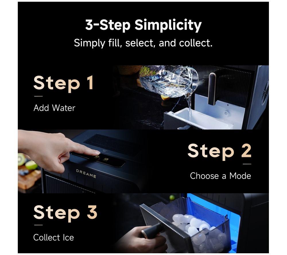 DREAME IB-50 Aura Bullet Ice Maker - Black image number 9 of 11