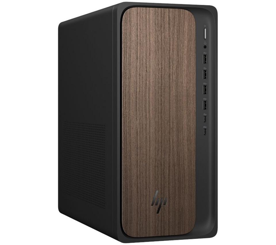 HP OmniDesk M03-0009na AI Desktop PC - Intel® Core™ Ultra 7, 512 GB SSD, Dark Wood