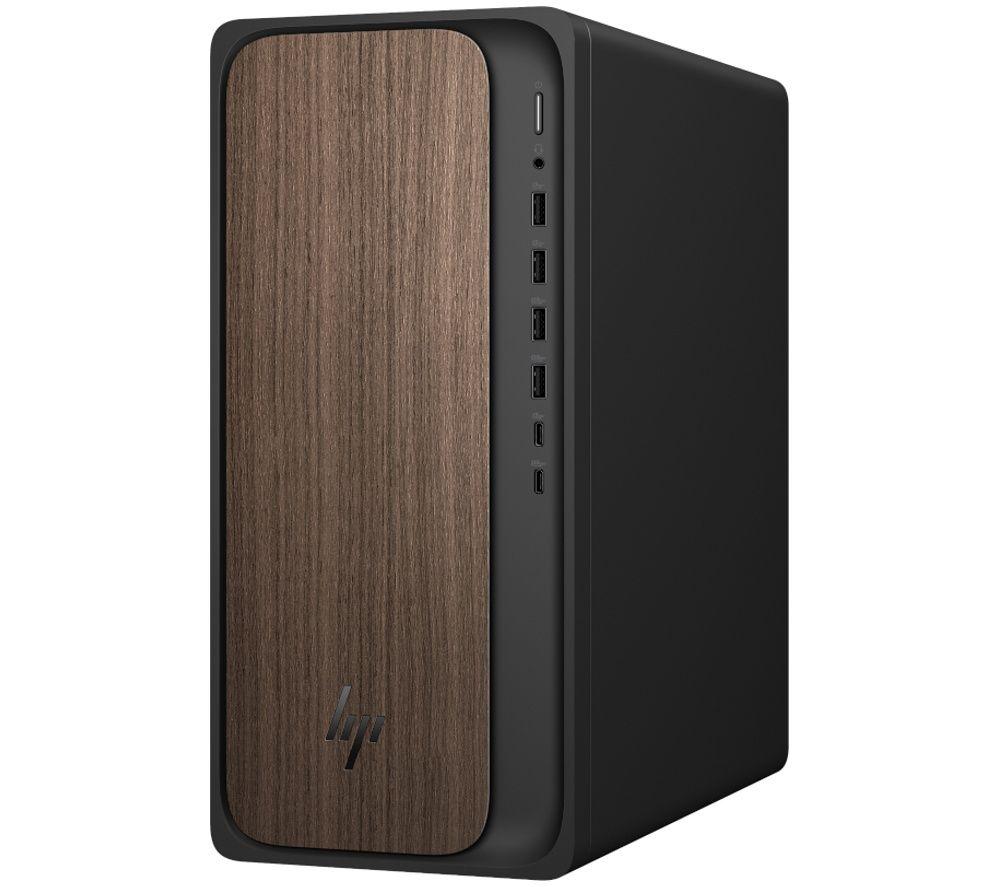 HP OmniDesk M03-0009na AI Desktop PC - Intel&reg; Core&trade; Ultra 7, 512 GB SSD, Dark Wood image number 3 of 6